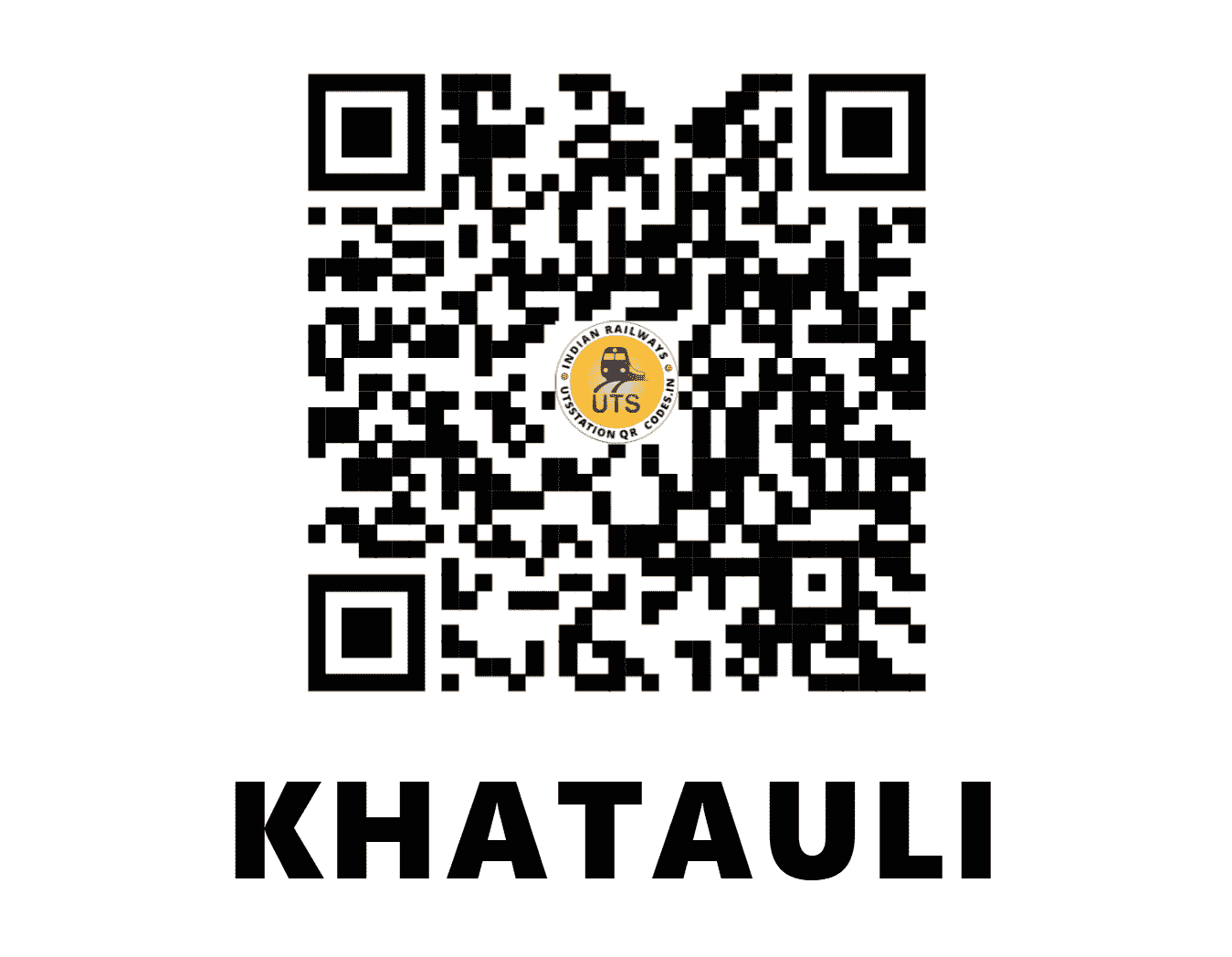 UTS QR Code for KHATAULI - KAT - NR (UTTAR PRADESH)